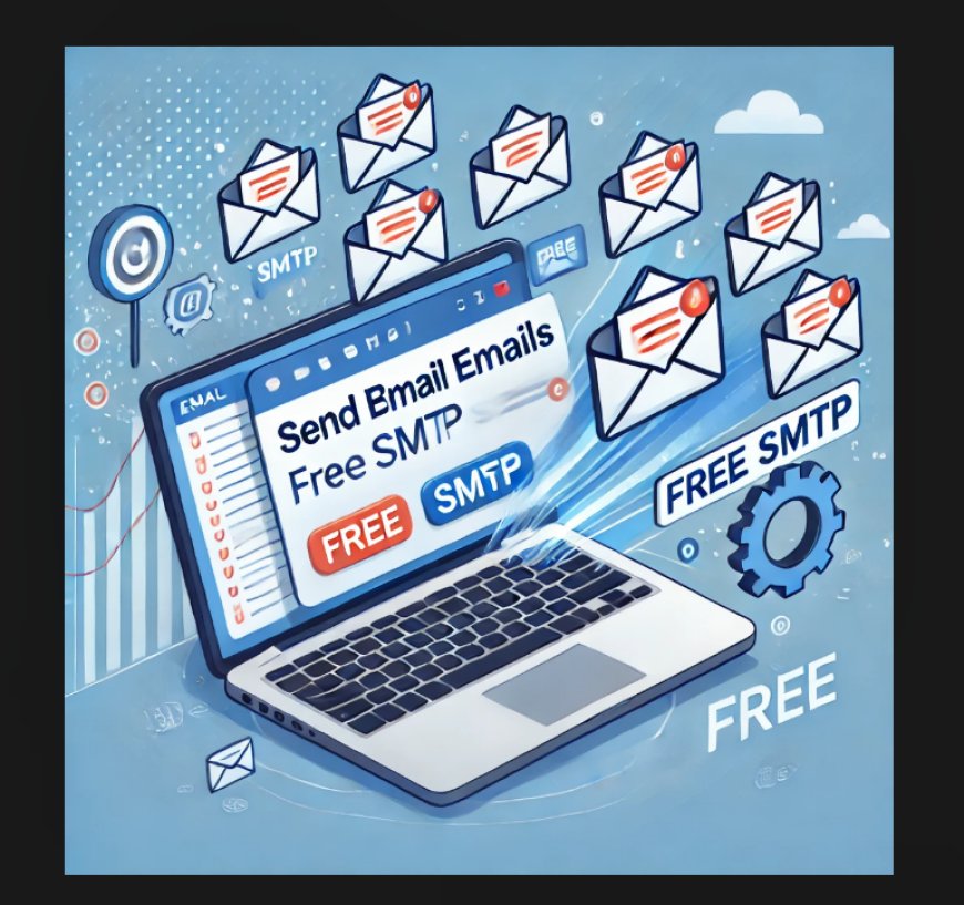 create a bulk email sender using free SMTP services like Gmail